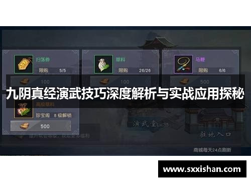 九阴真经演武技巧深度解析与实战应用探秘